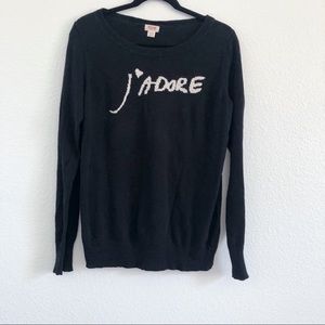 J’ Adore black sweater